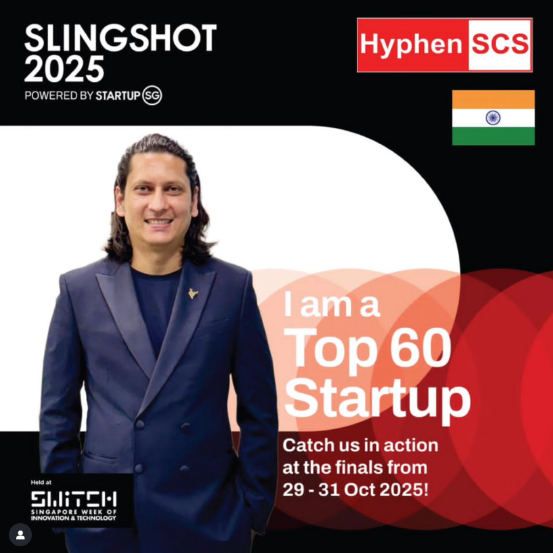 Hyphen SCS Among Top 60 Startups at SLINGSHOT 2025: Co-Founder Arun Pandit ® to Pitch at SWITCH Singapore