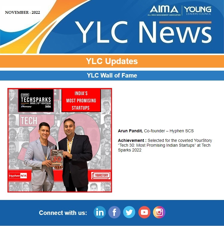 HyphenSCS: Recognized as a ‘Tech30: Most Promising Indian Startup’ by YourStory