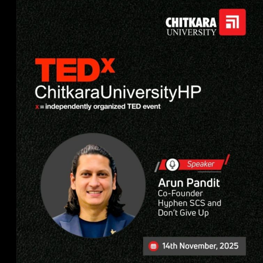 Hyphen SCS Co-Founder Arun Pandit Announces TEDx Talk on Resilience and Transformation