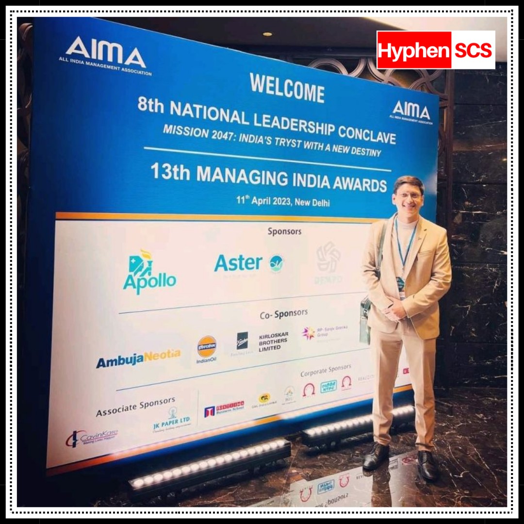 Arun Pandit Represents Hyphen SCS at AIMA 8th National Leadership Conclave