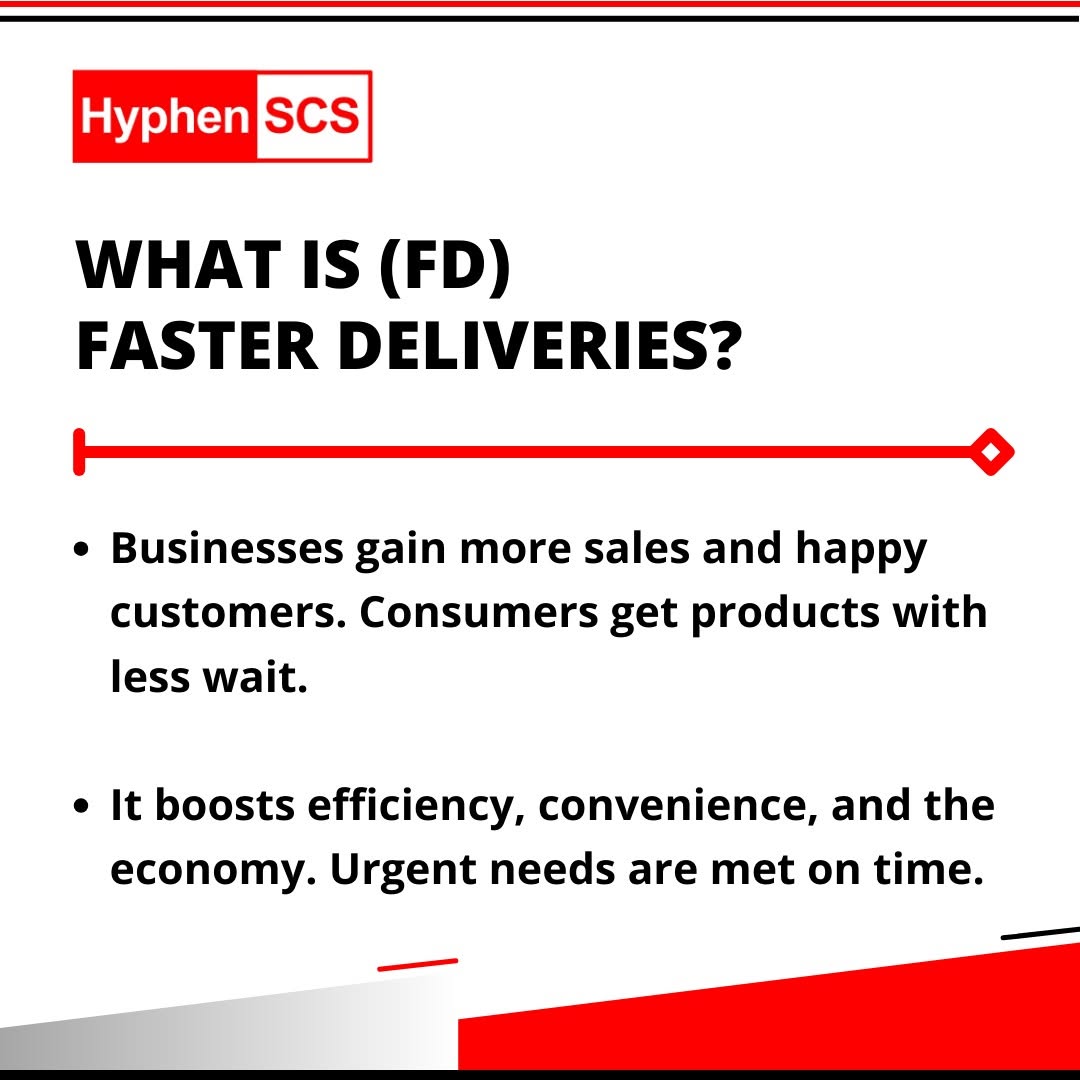 Revolutionize Your Shipments with Faster Deliveries (FD) by Hyphen SCS: Speed, Reliability, and Efficiency